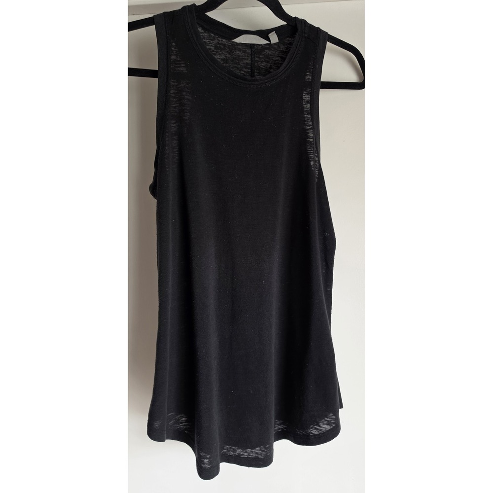 Athleta Tank Top Women M Black Sleeveless Casual Athleisure Cami Shirt